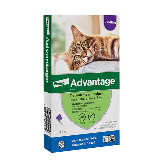 Advantage para gatos 4 a 8kg