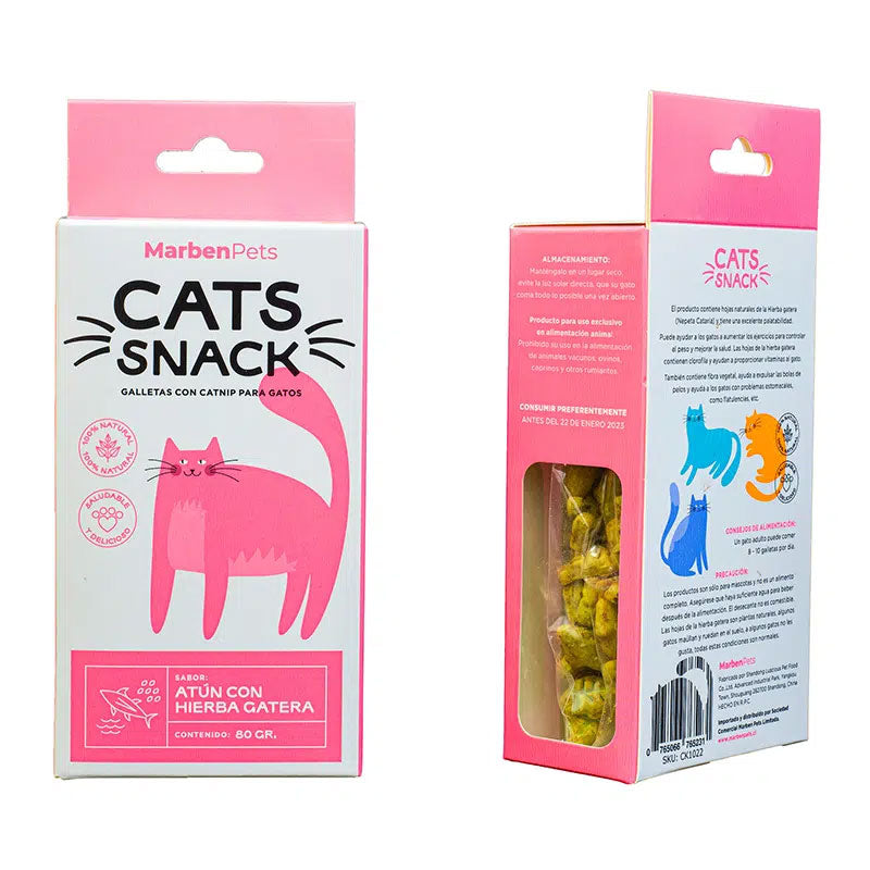 Cats Snacks Atun Con Hierba Gatera 80gr