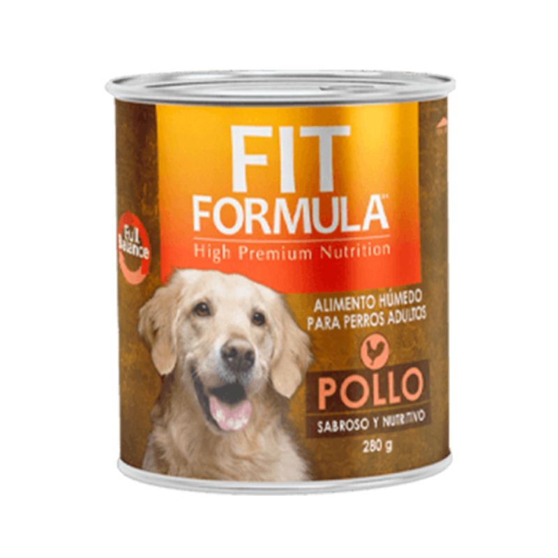 Fit Formula Lata Pollo Perro Adulto 280gr