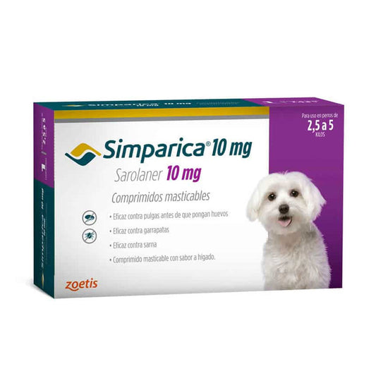 Simparica 2,6 a 5 kg 3 Comp