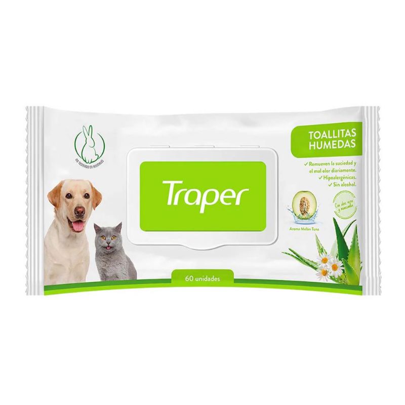 Traper toallitas humedas 60uni