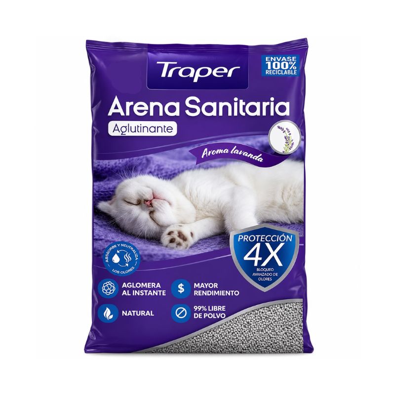 Arena Sanitaria lavanda  Traper 4kg