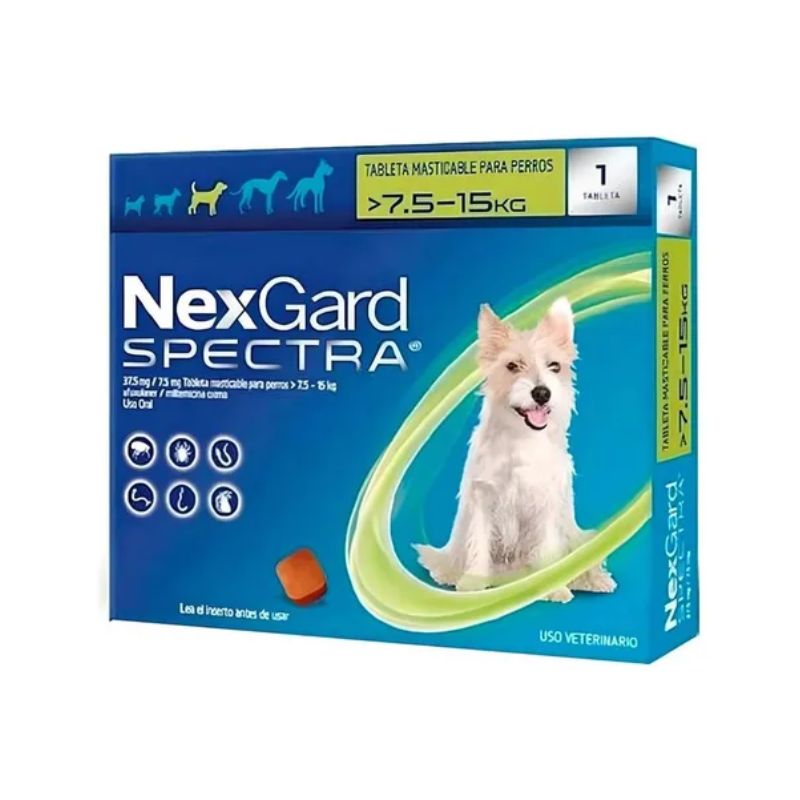 Nexgard Spectra 7,6 a 15 Kg - 1 comp