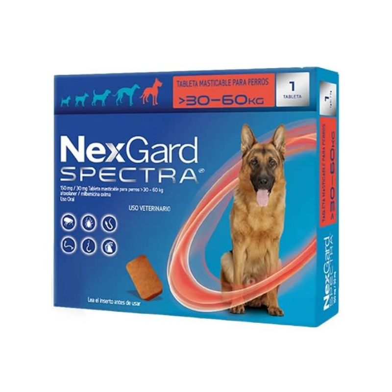 Nexgard Spectra 30,1 a 60 Kg - 1 comprimido