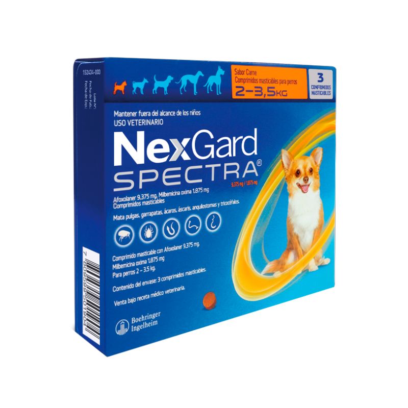 Nexgard Spectra 2 a 3,5 Kg - 3 comp