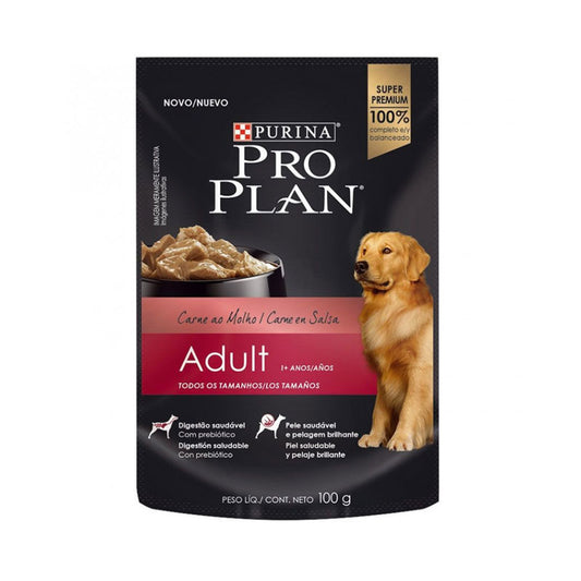 Pro plan Perro Adulto Pouch Carne 100gr