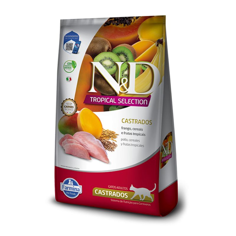 N&D Tropical Selection Feline Adulto Castrado Pollo 1.5 kg