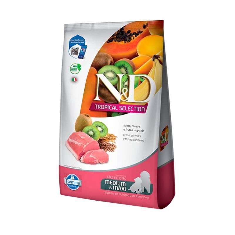 N&D Tropical Cerdo Perro Puppy Mediano 2.5kg