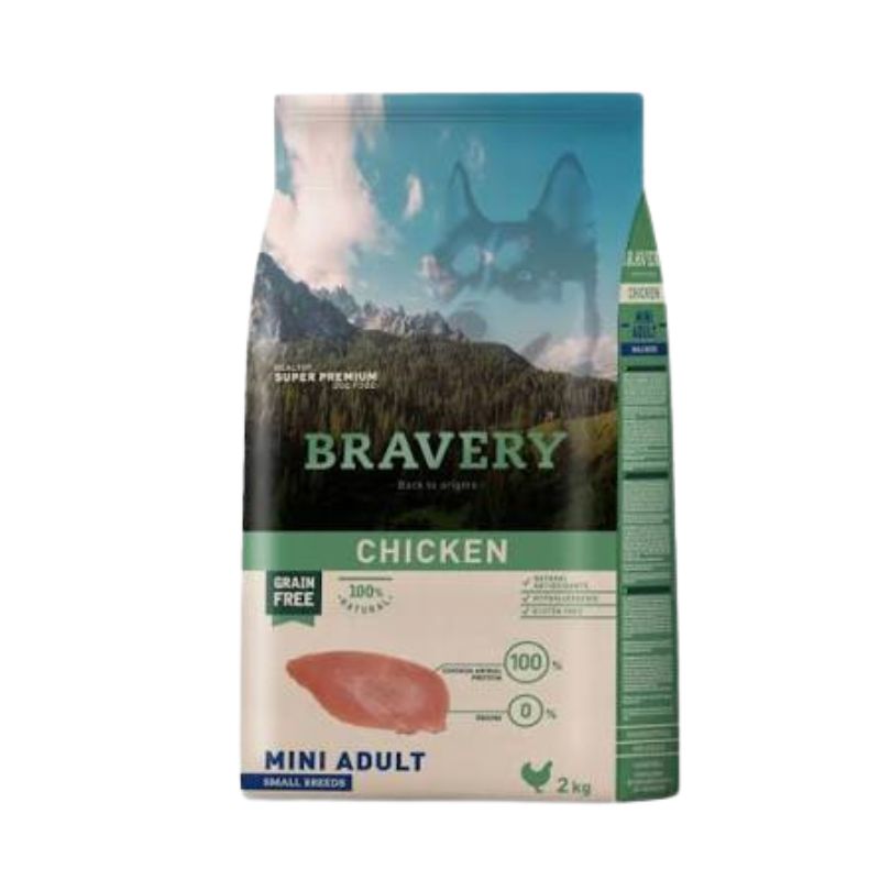 Bravery Mini Adulto Chicken Perro 2kg