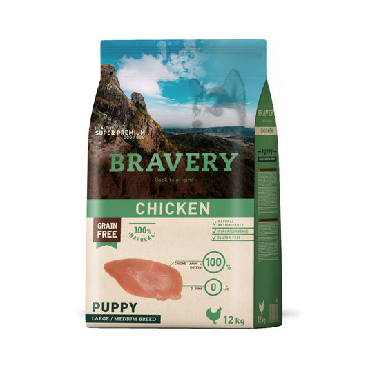 Bravery Puppy Chicken 12kg