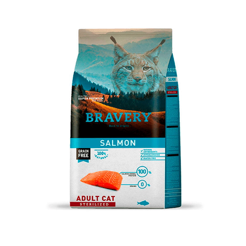 Bravery Gato Esterilizado Salmon 2kg