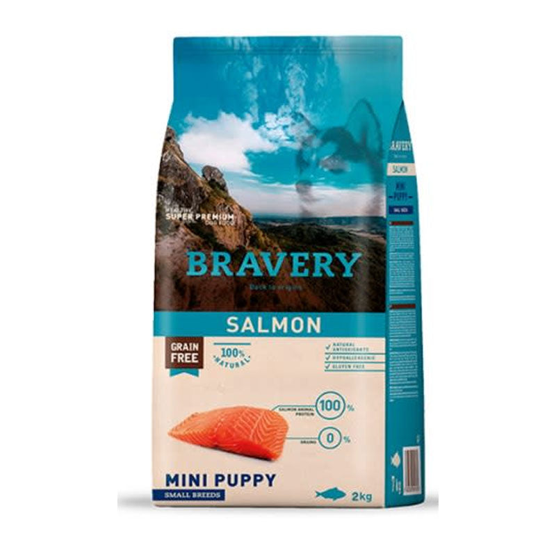 Bravery Mini Puppy Salmon 2kg