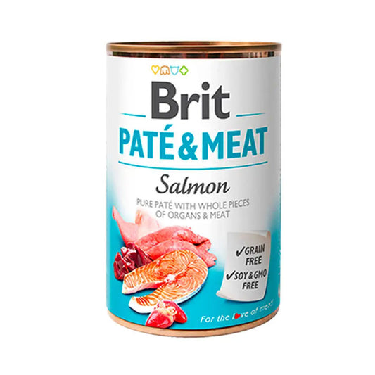 Brit pate salmon lata 400gr