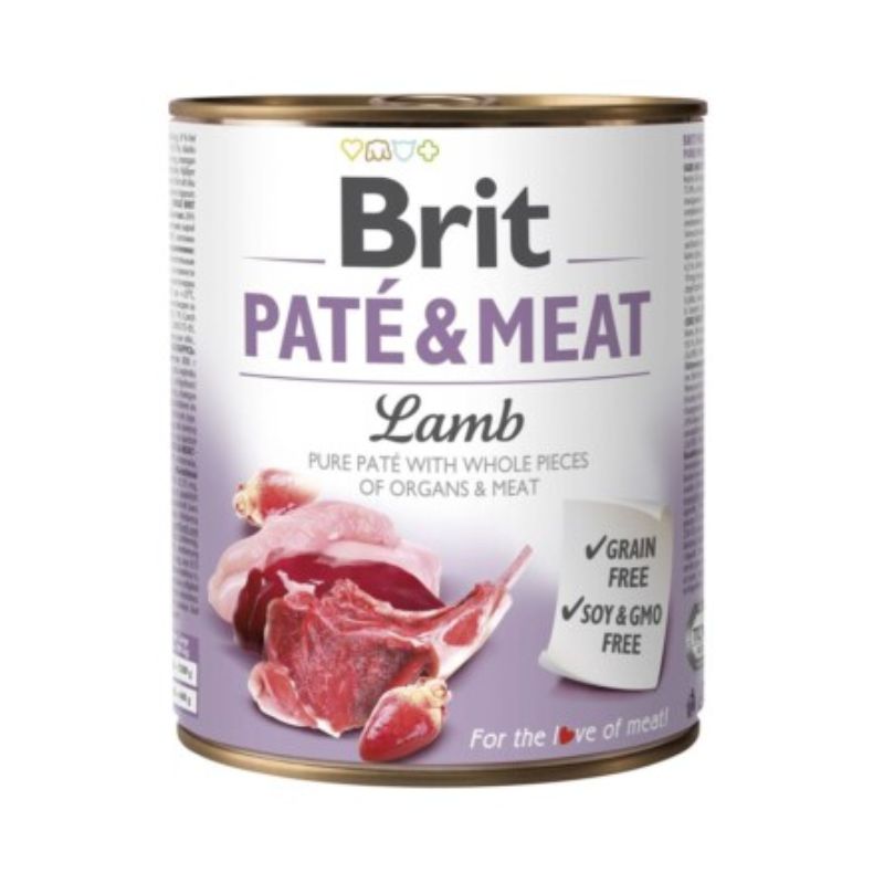 Brit lata pate y meat lamb 800gr