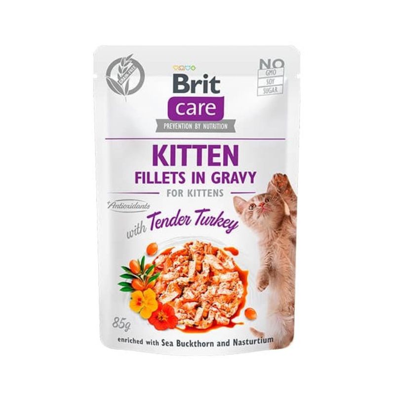 Brit Kitten Fillet In Gravy 85gr